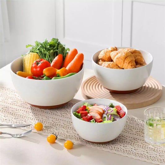 Rustic Charm Mixing Bowls Set of 3