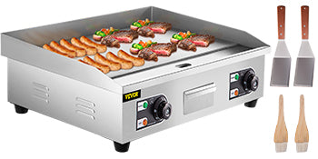 Countertop Stainless Steel Teppanyaki Flat Top Grill Commercial