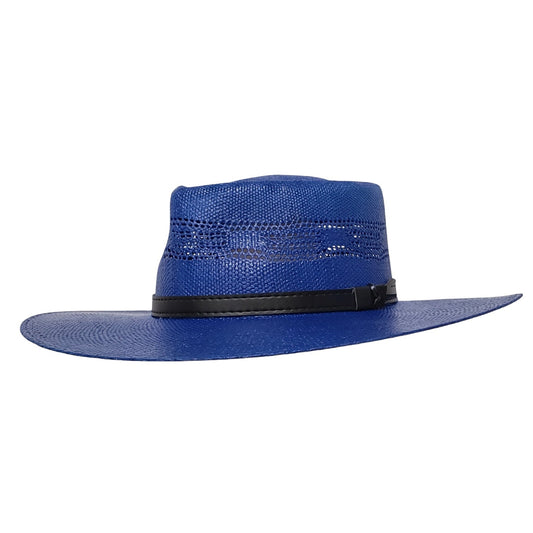 LOLITA ROYAL BLUE SHANTUNG STRAW 213